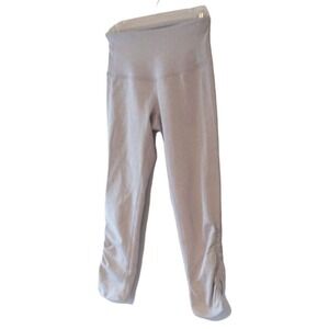 Zella cropped ruched leggings heather blue size xxs